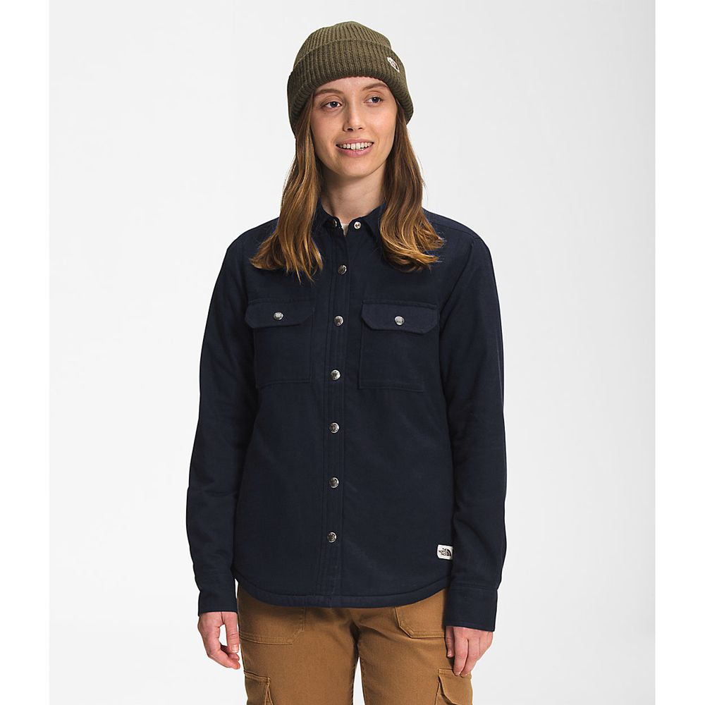 The North Face Shirts Womens Australia - The North Face Campshire Navy (DJP-627159)